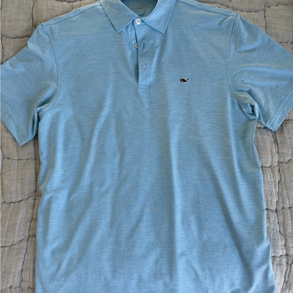 Vineyard Vines Sky Blue Polo Shirt Performance